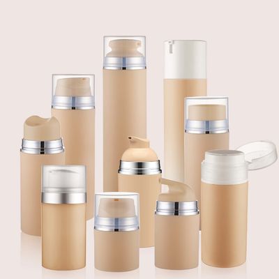 Makeup Plastic Airless Pump Bottles Round  GR605A/C/E/H/J/K/L/M Empty Cosmetic Bottles